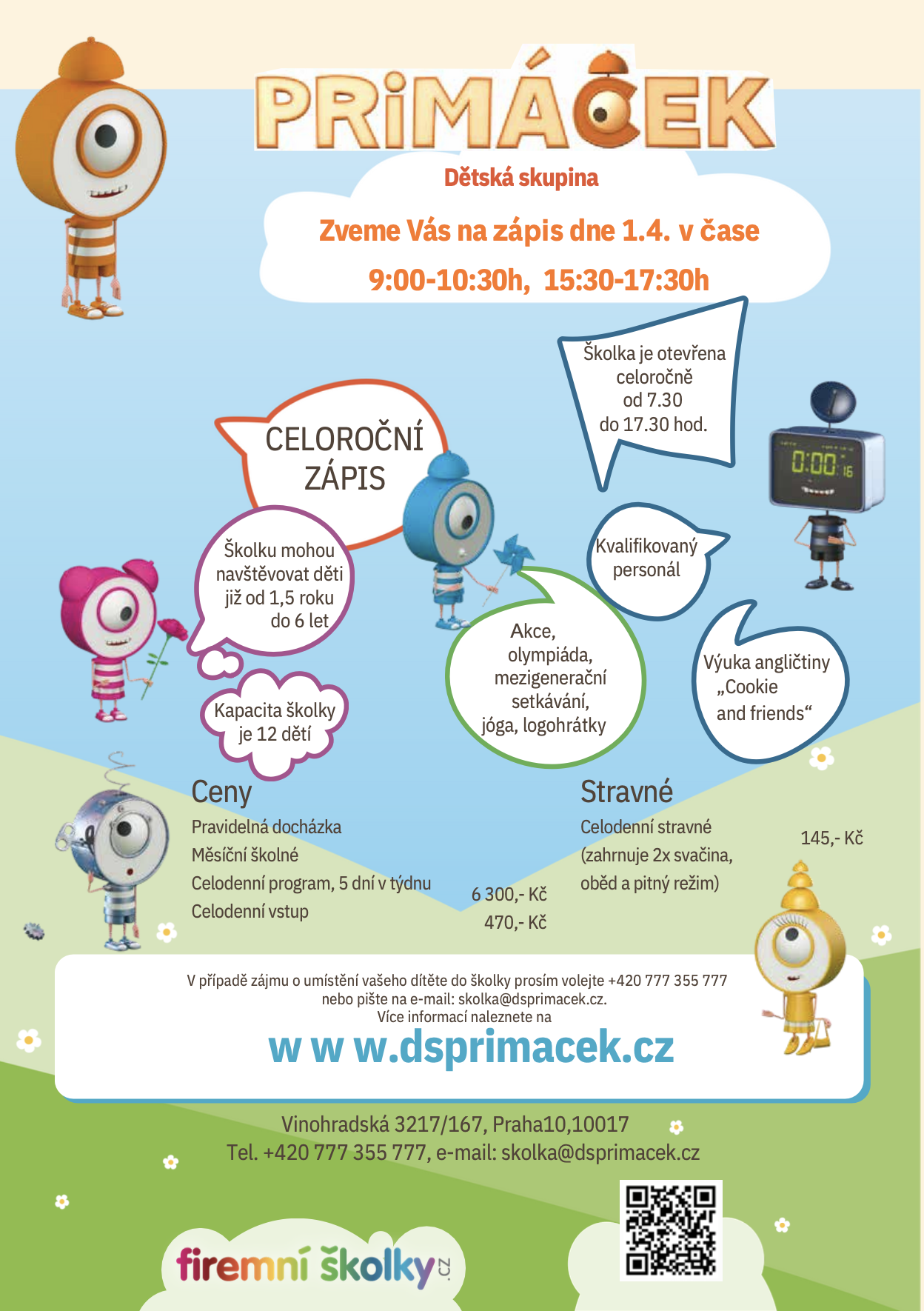 Zápis do školky 1.4.2026